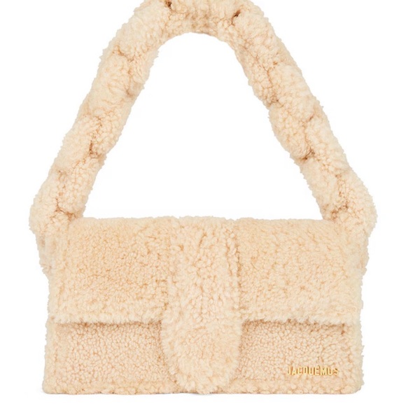 Jacquemus Handbags - Jacquemus Beige Shearling Shoulder Bag - Never Been Worn!